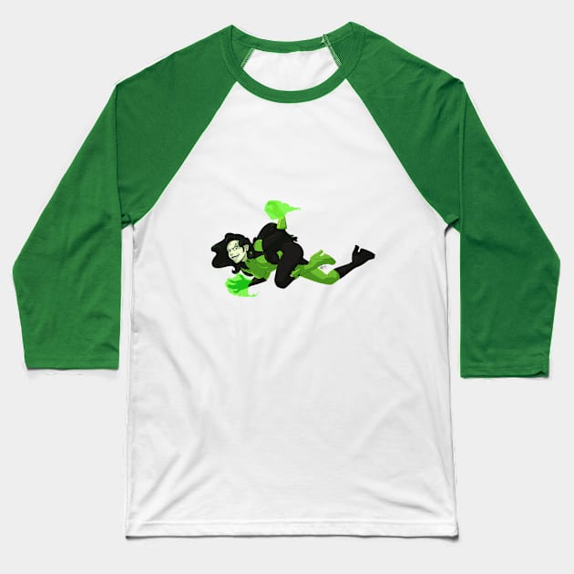 Shego Baseball T-Shirt by tinyMEEPS